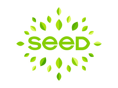 Seed Logo Werkin' collaborative creative identity leaf logo networking seed typography wordmark