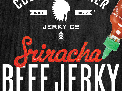 Sriracha Typography beef food hot jerky sauce sriracha typography wood