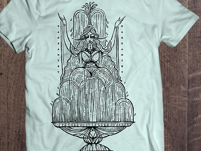 Pageantry T-shirt deco hand done hand drawn illustration line work pageantry t shirt typography