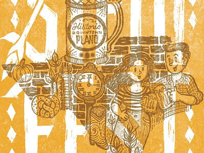 Steinfest WIP beer bier hatch illustration letterpress people screenprint texas wip