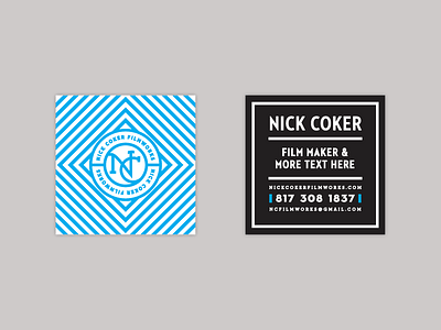 Business Cardz branding business card film logo modern pattern typography