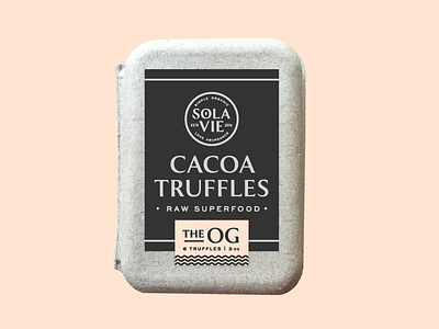 Option 2 - Truffle Packaging branding chocolate color feminine packaging truffle typography