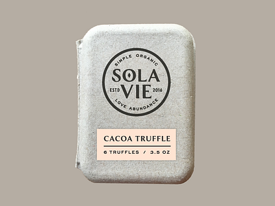 Truffle Packaging - Option 3 branding chocolate elegant logo packaging stamp truffle typography