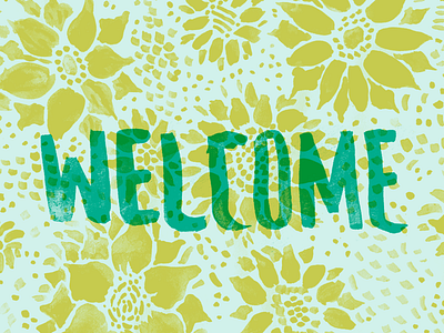 Welcome Page color hand made hand painted illustration paint typography watercolor