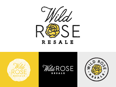 Wild Rose - Reject branding clothes illustration resale texture typography vintage