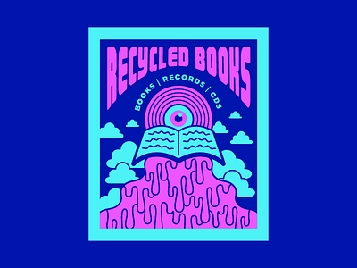 Sticker fun books illustration psychedelic trippy typography