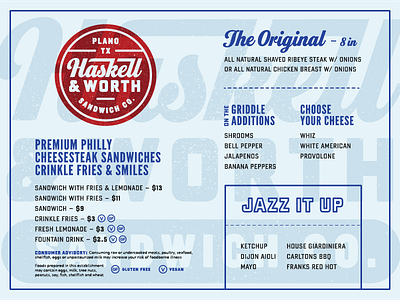 H&W Menu