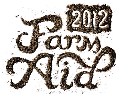 Farm Aid idea aid dirt experimental type farm natural typography