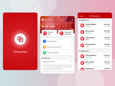 Payment App customer app fortunapay fortunapay graphic design mobile app online payment uiux