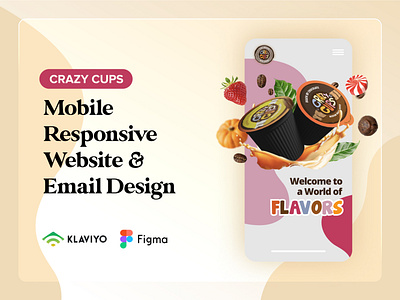 Crazy Cups - Mobile responsive website & email design automated email series coffee pods design email campaign email design email marketing email template email templates keurig pods