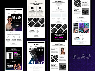 BLAQ - Email Master Template automated email series design email campaign email design email marketing email template email templates
