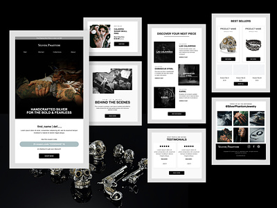 Silver Phantom - Email template Modules automated email series design email campaign email design email marketing email template email templates