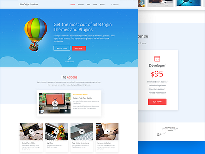 Featured addons landing page