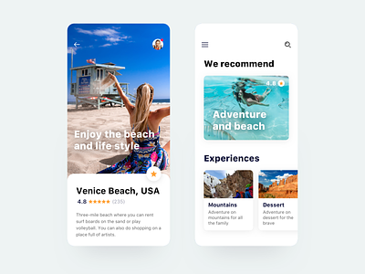 Travel experiences app adventure app beach destination guide holidays iphone reviews stars tour travel travel app trip ui ux mobile app vacations