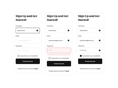 Sign Up Page — Daily UI Challenge 001 daily ui minimal minimal mobile ui minimalui mobile sign up mobile ui mobile ux pscldotdesign sign up page sign up page modal