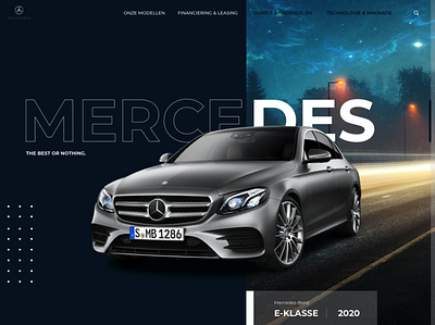 Re-design Mercedes-Benz 2020 car cars design desktop dribble dribble shot homepage mercedes benz model sketch ui uiux webdesign website