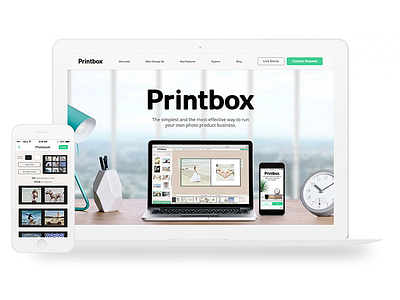 Printbox branding editor landing mobile printbox ui ux web app web design