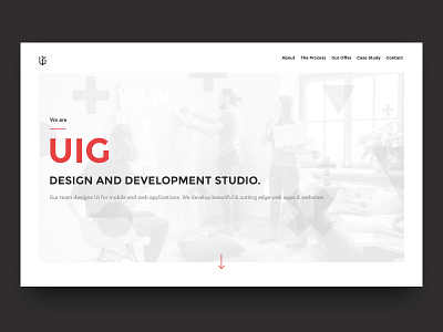 UIG Studio agency design minimalistic studio uig studio website