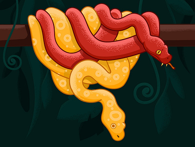snakesss adobe illustration illustrator noise piton snakes