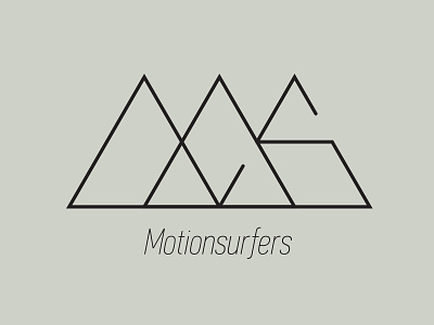 Motionsurfers Logo id lettering logo typo