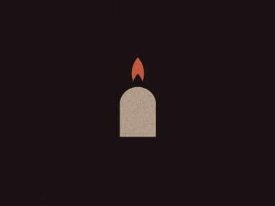 Headstone + candle