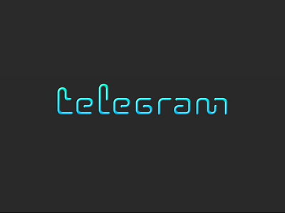 Telegram circle custom font design font geometric lettering logo techno type typeface typography unused