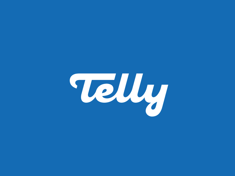 Telly design lettering logo maked in process redesign telly tv type typeface typography unused