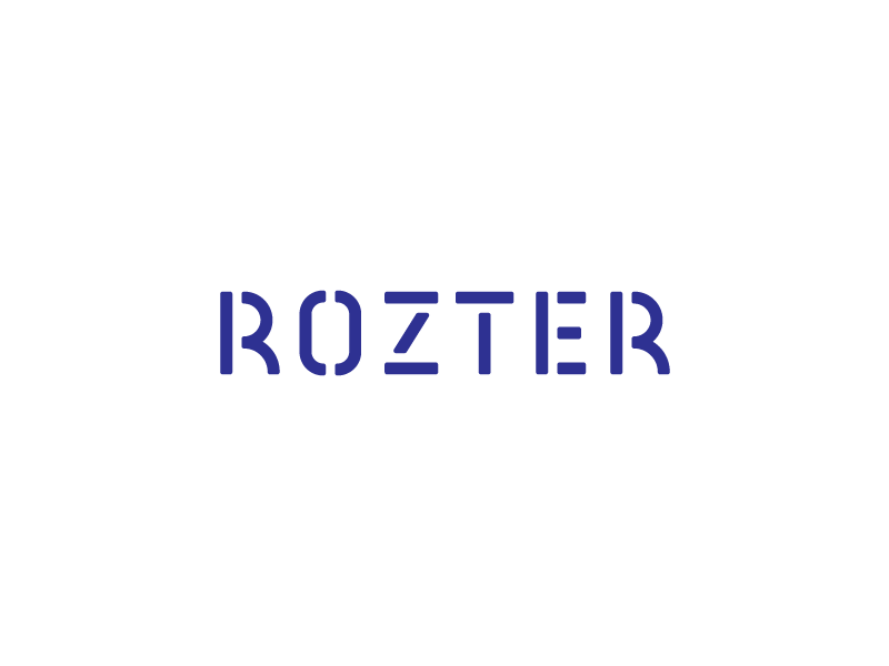 Rozter circle custom font design font geometric lettering logo maked in type typeface typography unused