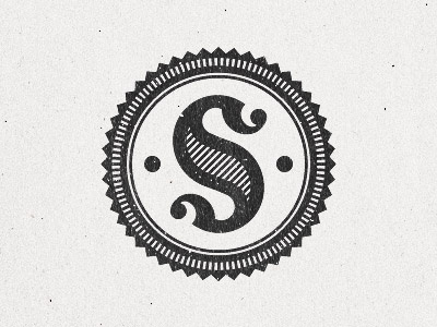 S celtic crest design letter logo mark s salt sea seahorse typography unused