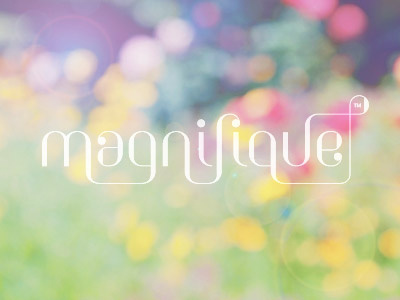 Magnifique beauty design font logo magnifique type typeface typography unused