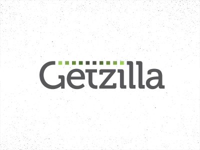 Getzilla animated design loading logo progress sharing transfer type typography unused zilla