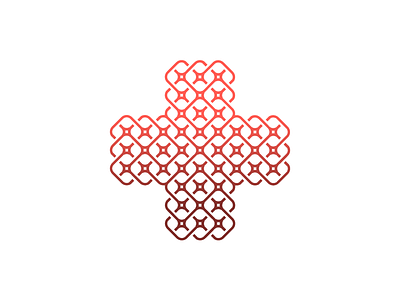 Сross knot cross design knot logo mark pattern unused