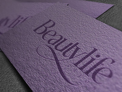 Beauty life beauty business card design fashion life logo salon typography unused