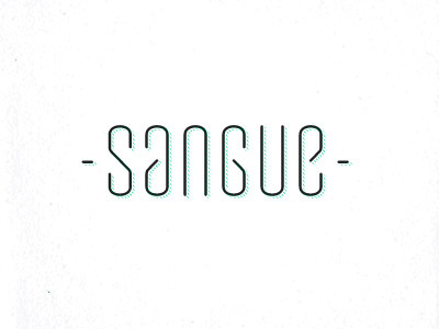 Sangue design lettering logo sangue typography unused