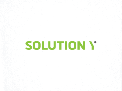 Solution Y construction design forward grid lettering logo motion solution type typography y