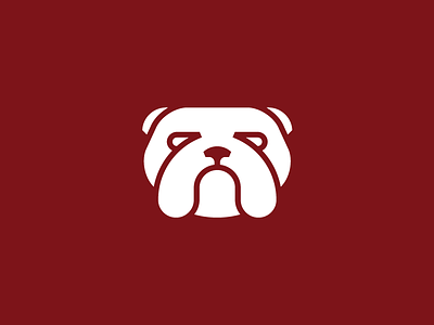 Bulldog animal bulldog design dog english face head illustration logo mark unused