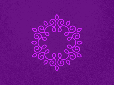 Make mark construction crest design flower letter logo maked in mark tracery w