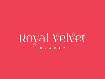 Royal Velvet beauty custom font design lettering logo royal salon typography velvet women