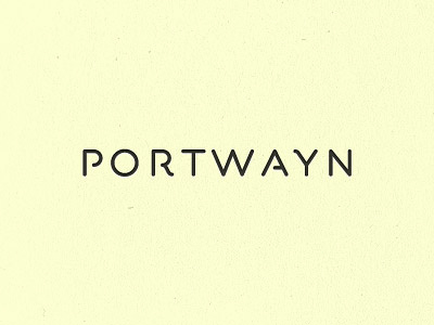 Portwayn custom font design font lettering logo type typeface typography unused