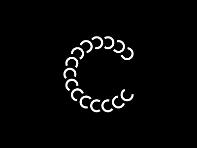 Chain mark c chain circle design letter logo mark monogram range rotation sequence series succession typography unused