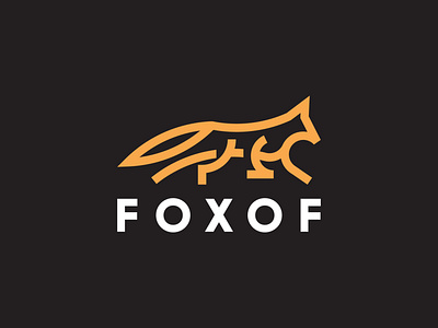 FOXOF brand brand design brand identity branding branding design dailylogochallenge flat fox fox logo icon logo logo design logodesign logos logotype minimal monoline