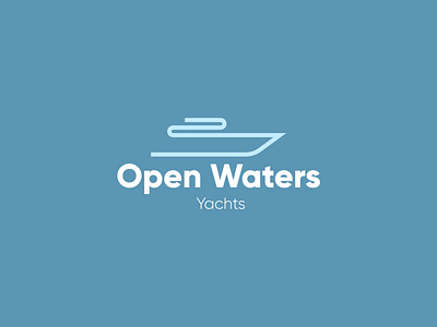 Open Waters Yachts brand brand design brand identity branding branding design dailylogochallenge flat icon logo logo design logodesign logos logotype minimal yacht yachts