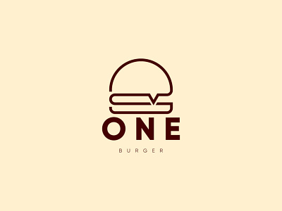 One Burger brand brand design brand identity branding branding design burger burgerlogo cheeseburger logo logo design logodesign logos logotype