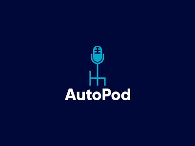 AutoPod automotive brand brand design brand identity branding branding design logo logo design logodesign logos logotype podcast