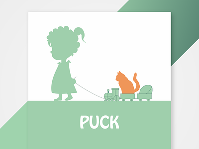 Birth announcement For Puck birth announcement card card design design digital illustrator silhouette sketch