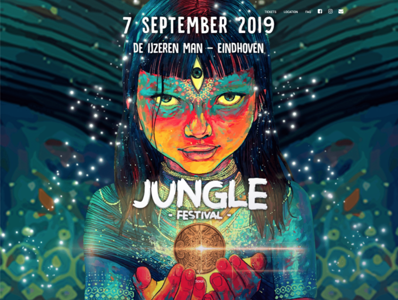 Jungle festival - http://www.junglefestival.nl/ 2019 design jungle-festival panomara vector