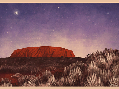 Uluru australia childrens illustration editorial illustration folklore illustration uluru