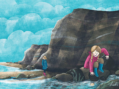 Rockpooling book illustration childrens illustration digital art editorial illustration procreate