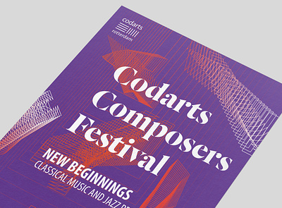 Codarts Composers Festival campaign design grafisch online poster tyopgraphy