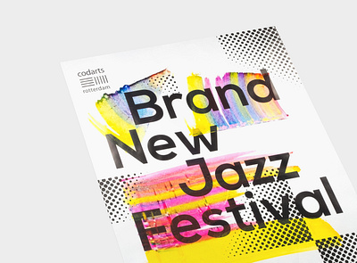 Brand New Jazzfestival Codarts - Studio Bureau branding campaign creative agency design festival grafisch graphic jazz paint poster